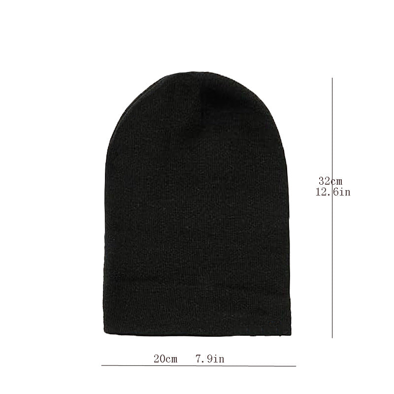 Double Layer Satin Lined Wool Beanie