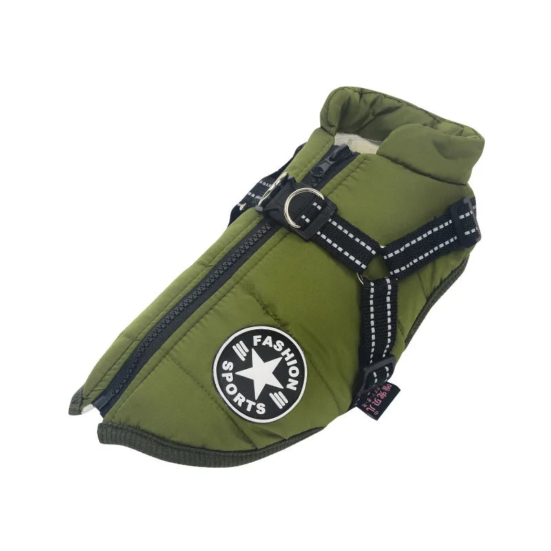 Cozy Pet Coat with Harness