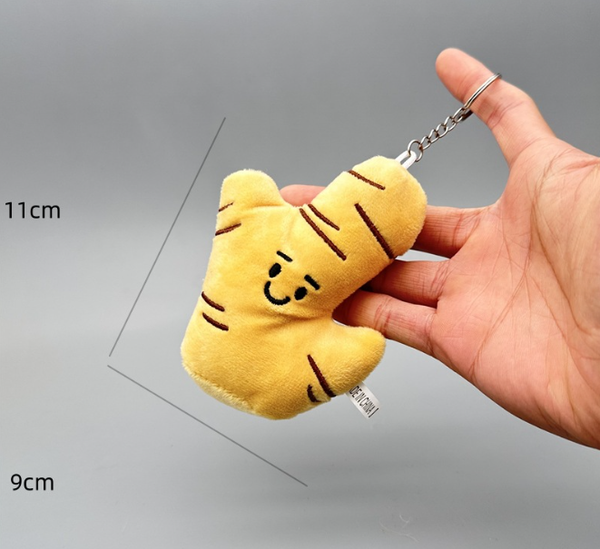 Plush Vegetable Keychain