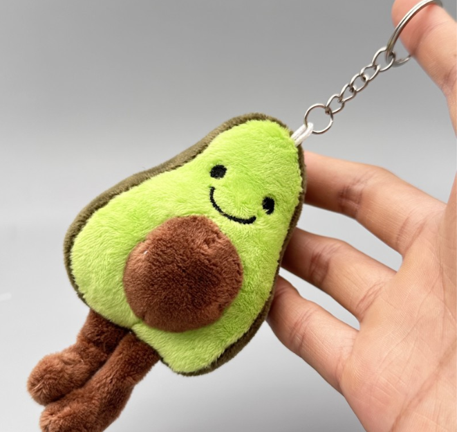 Plush Vegetable Keychain