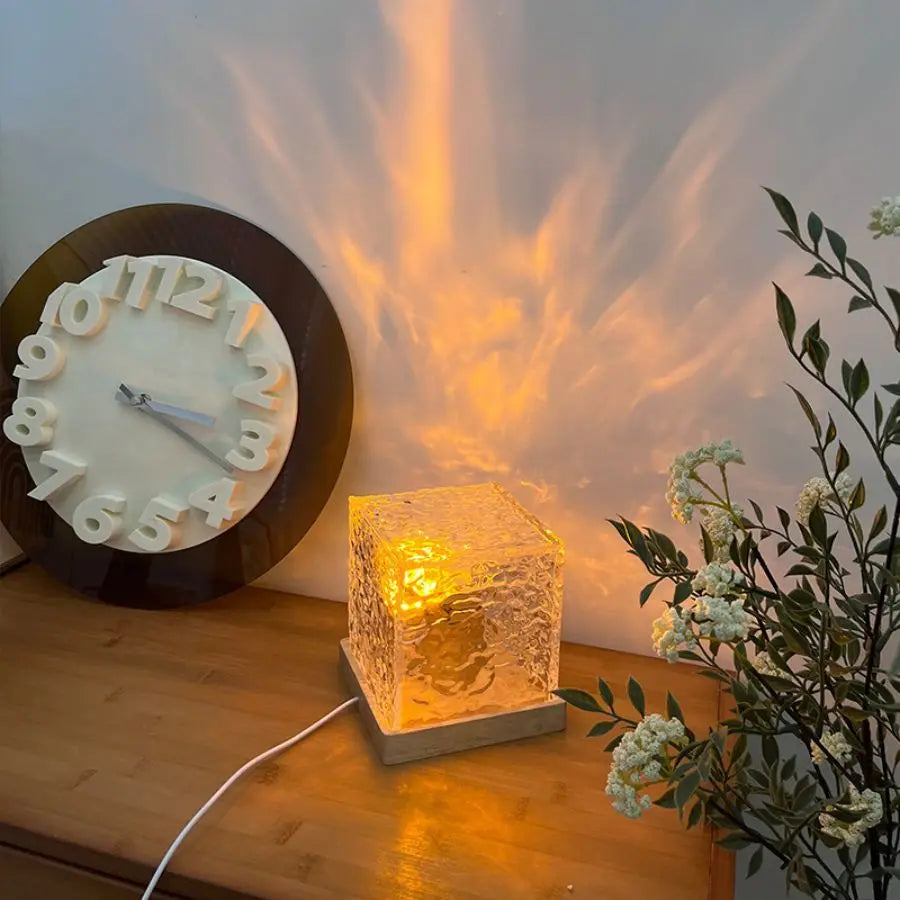 Water & Flame Ripple Projector Night Light 16 Colors