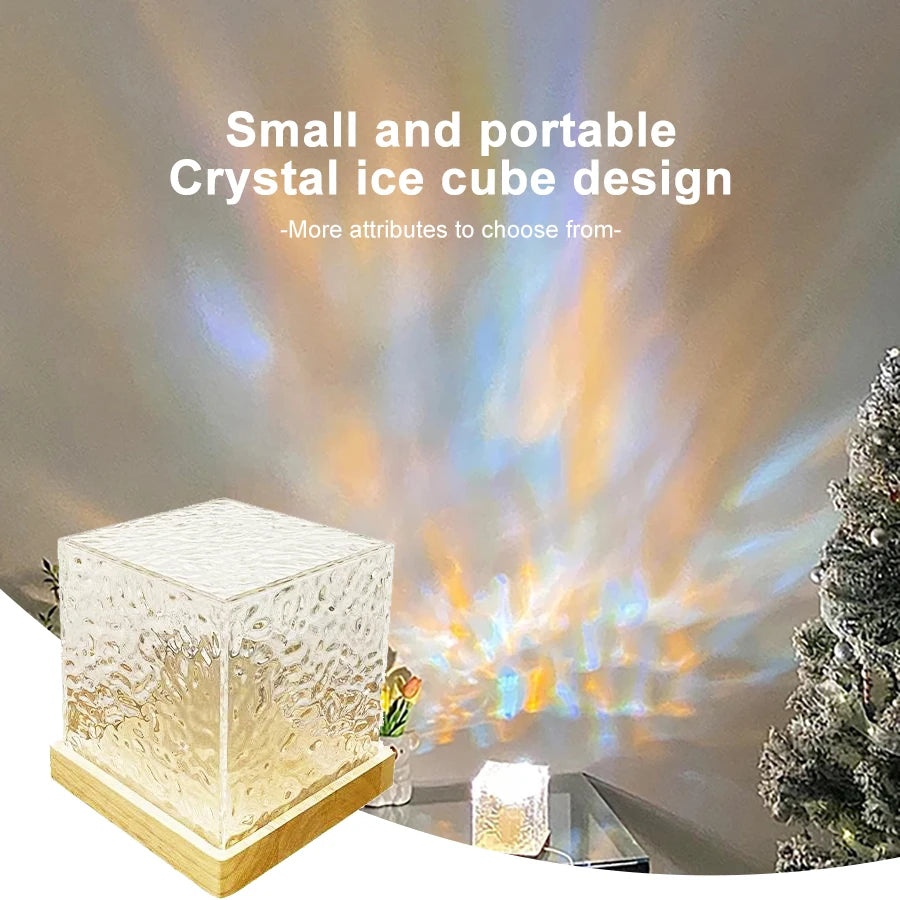 Water & Flame Ripple Projector Night Light 16 Colors