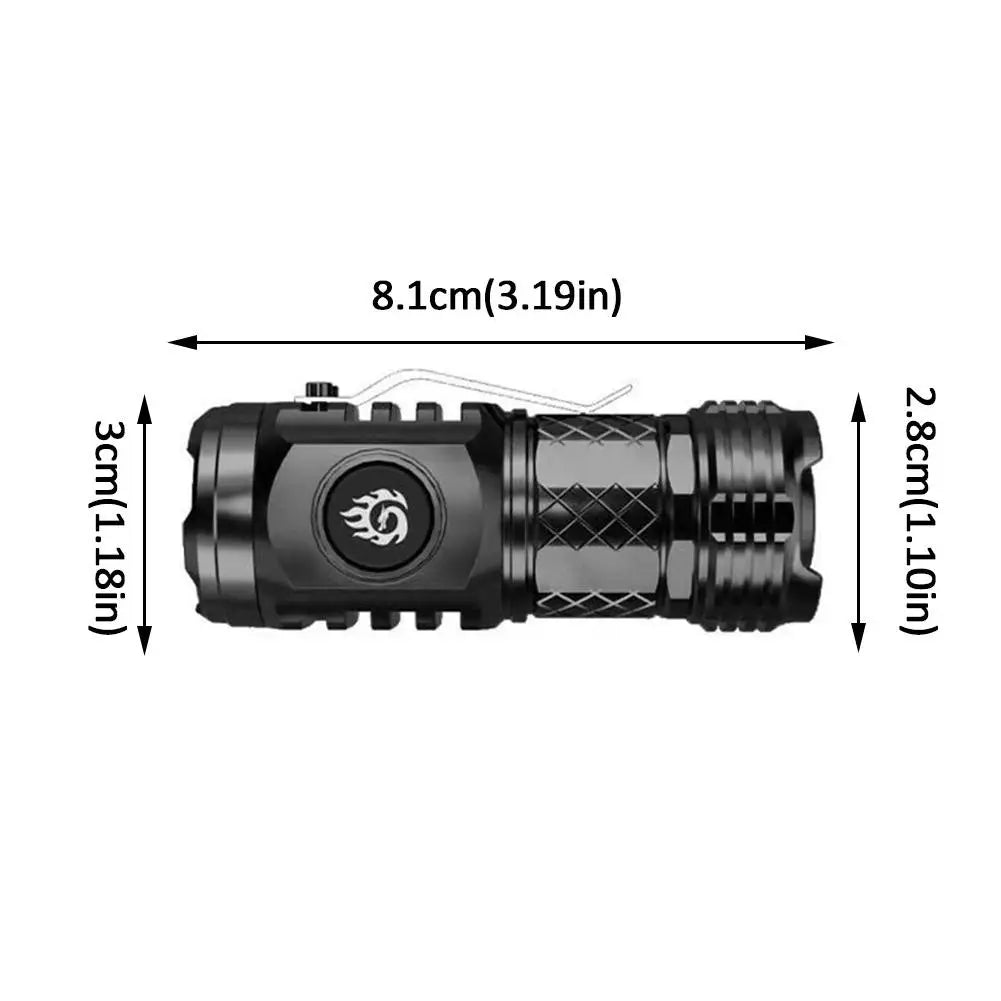NightSun - Powerful White LED Chargeable Flashlight