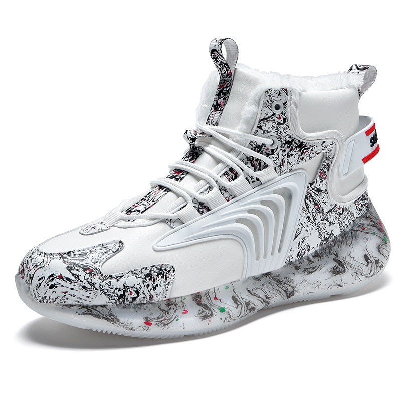 Men's Black & White High Top Sneakers