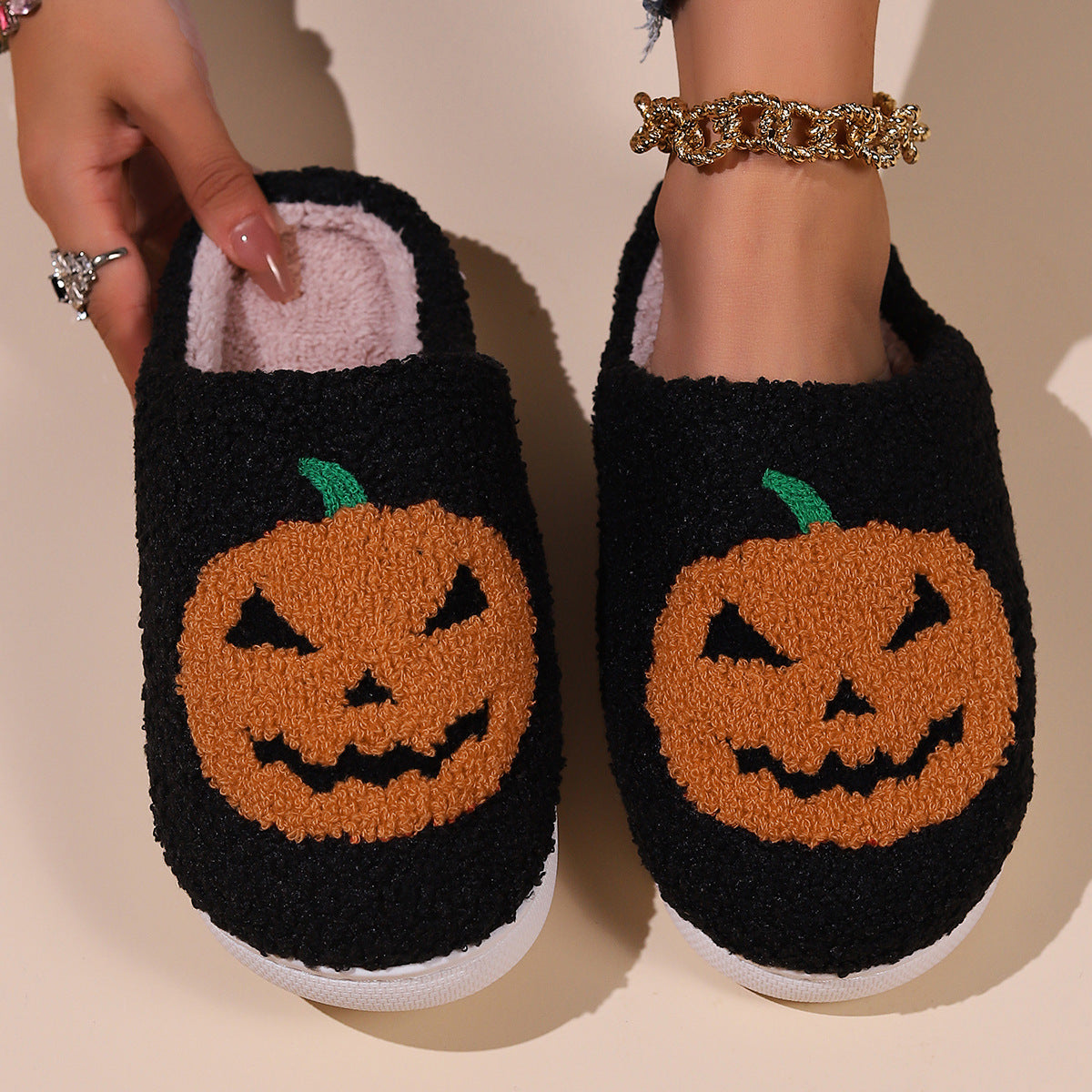 Styled Cotton Slippers (Design Variants Available)