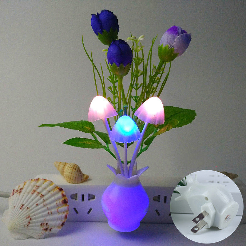 Flowering Mushroom Vase LED Night Light