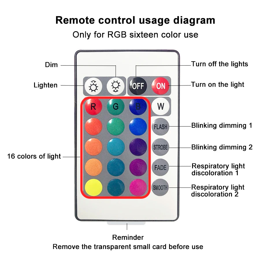 Water & Flame Ripple Projector Night Light 16 Colors