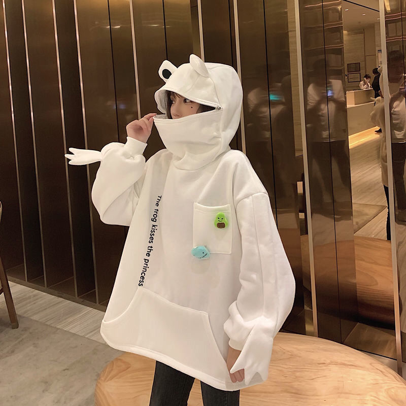 Frog Hoodie (Green, Black, White)