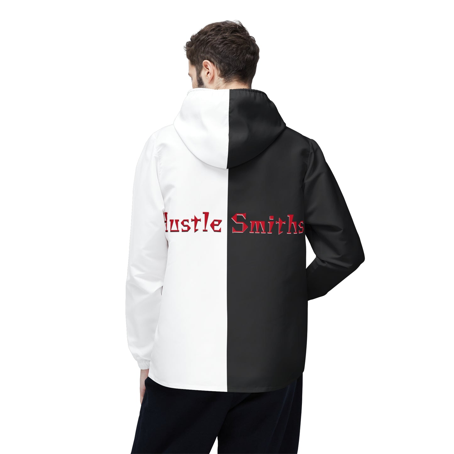 HustleSmiths B&W Windbreaker