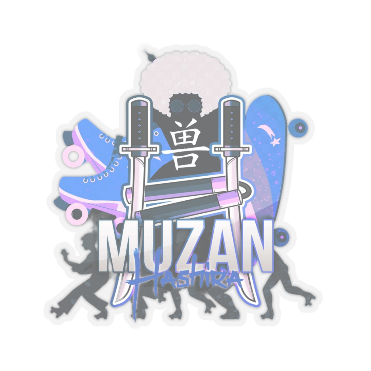 Muzan Hashira - Shape Cut Stickers