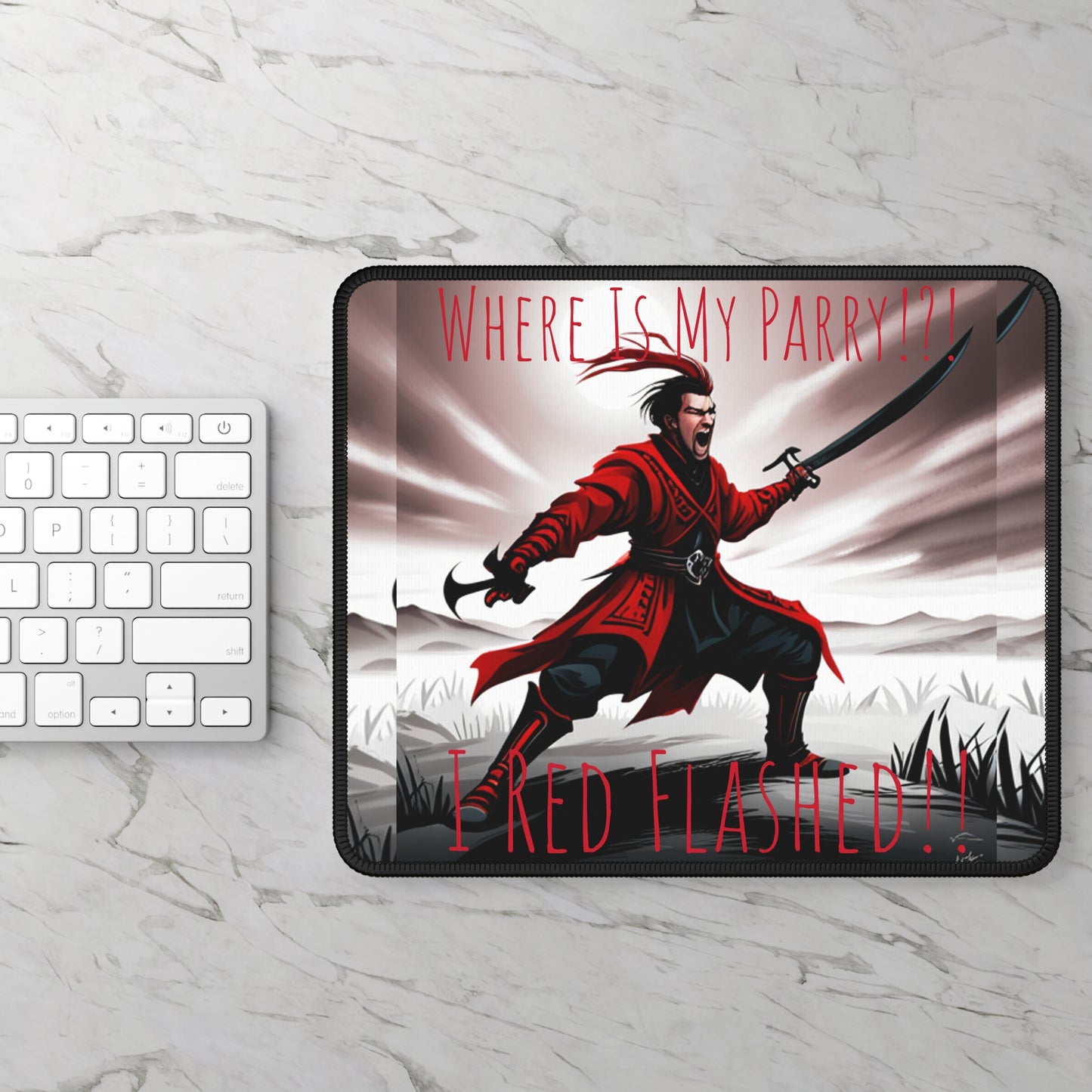 Red Flashed!! - Gaming Mouse Pad