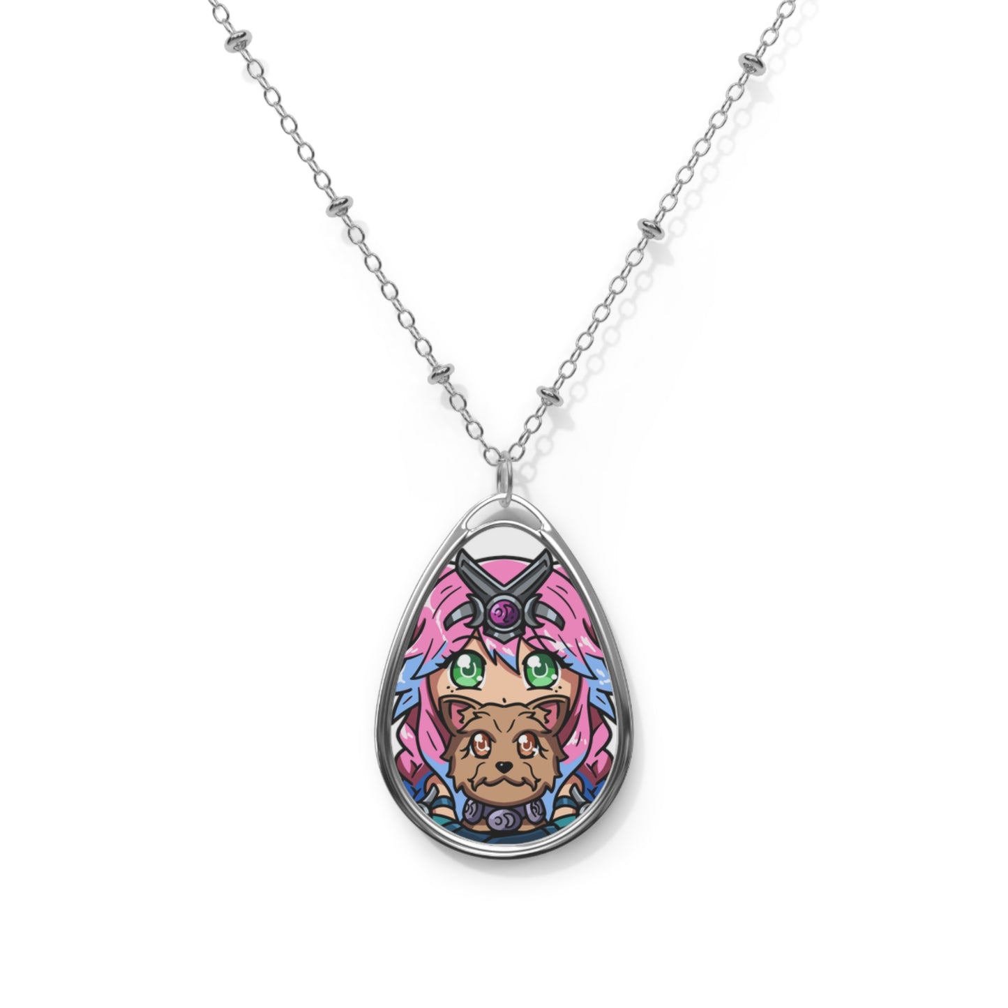 Cass-O-Luna Oval Necklace