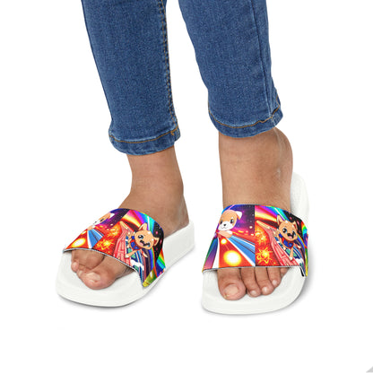 Rainbow Pups Youth Slide Sandals