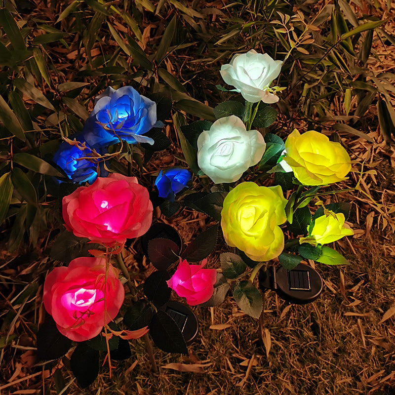 LED Flower Solar Lamp