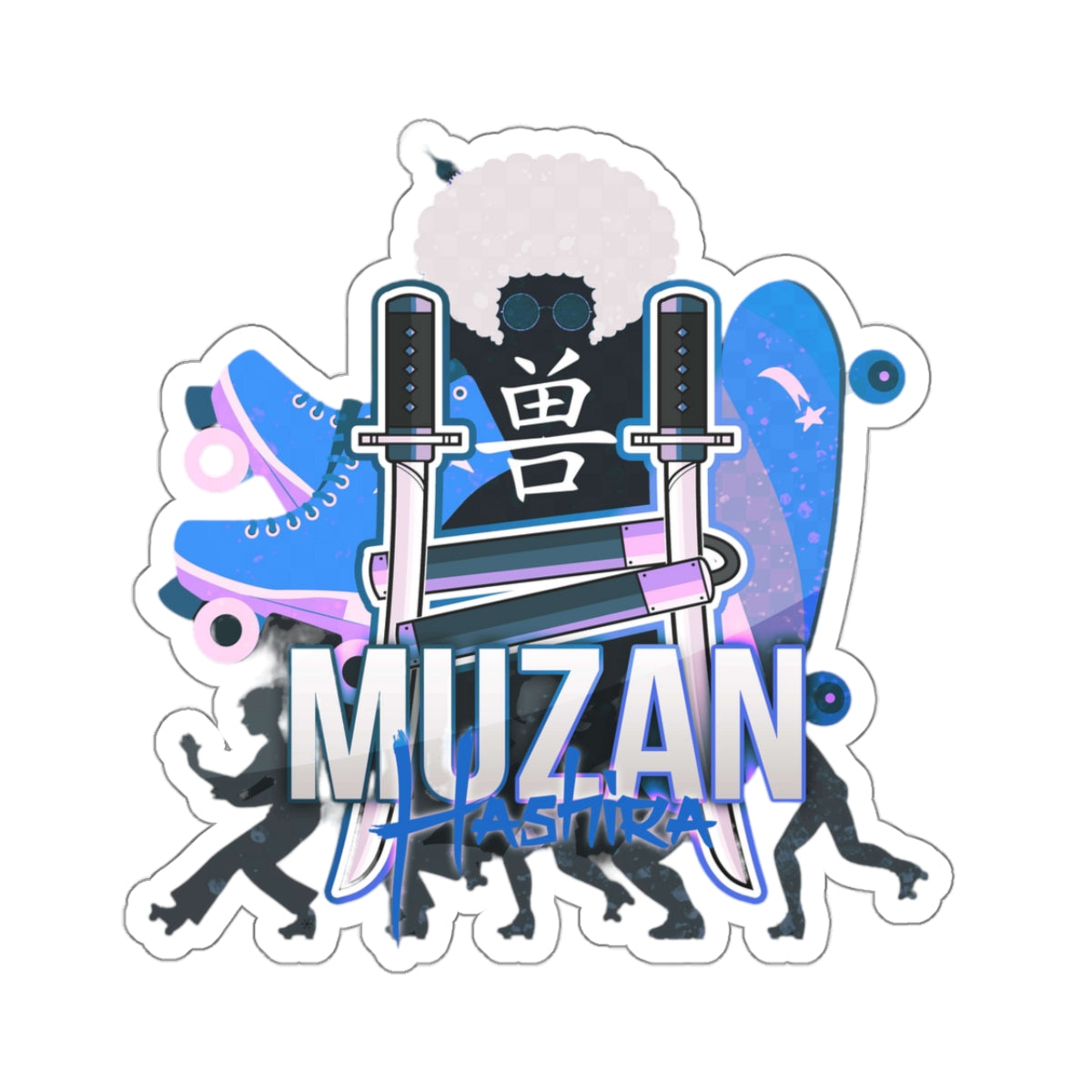 Muzan Hashira - Shape Cut Stickers