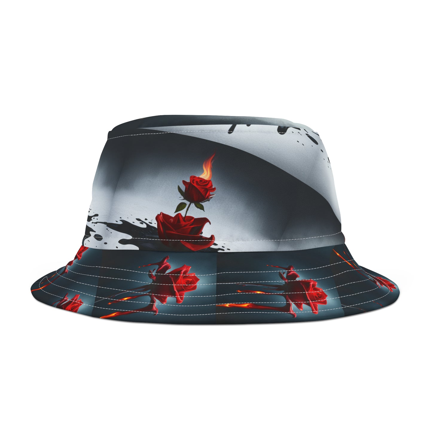 Black Rose Drip Hat