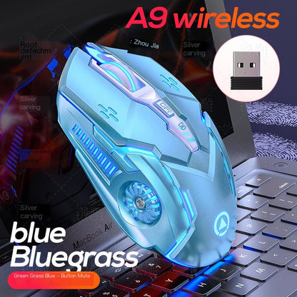 Carving A9 Gaming Wireless Mouse - Luminous Computer Accessories (Color Options)