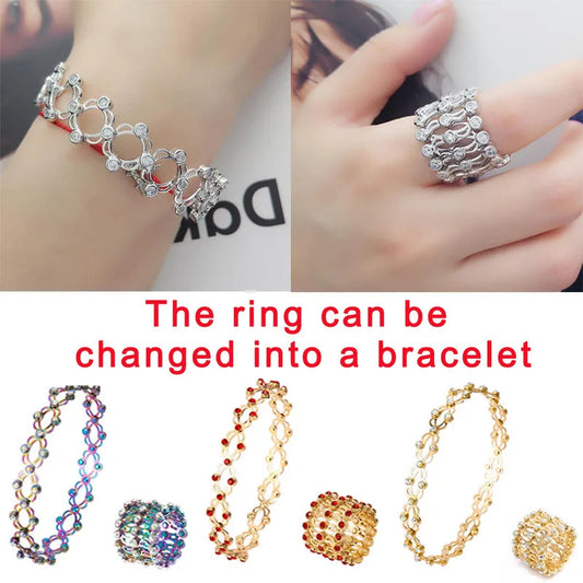 Ring Bracelet - 2 In 1 (Stretchable)