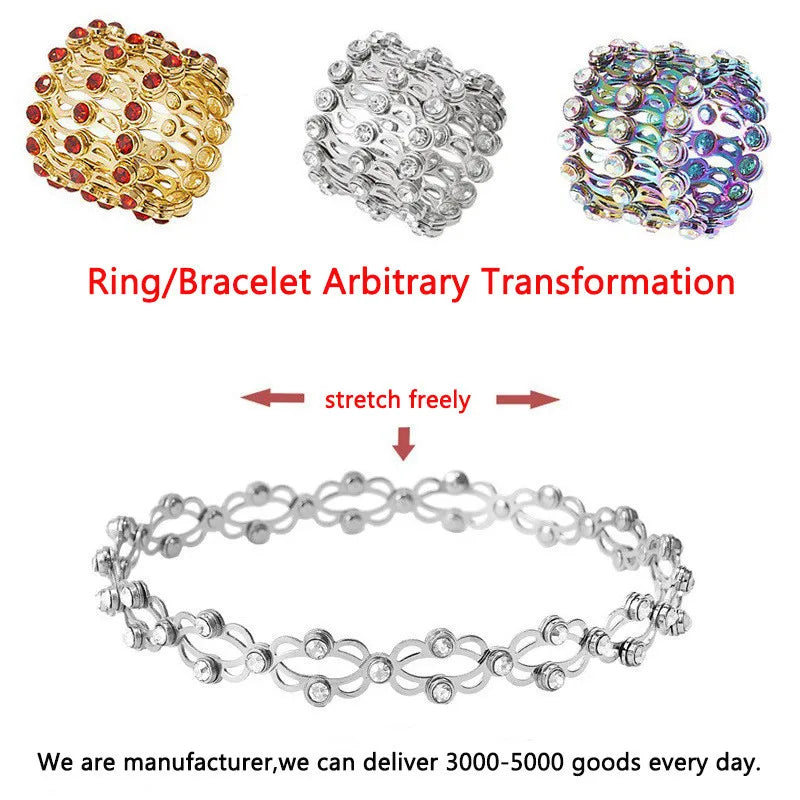 Ring Bracelet - 2 In 1 (Stretchable)