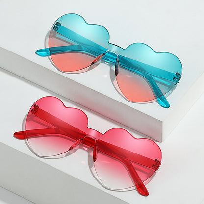 Frameless Heart Sunglasses