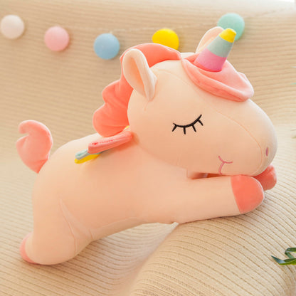 Winged Rainbow Unicorn Plush