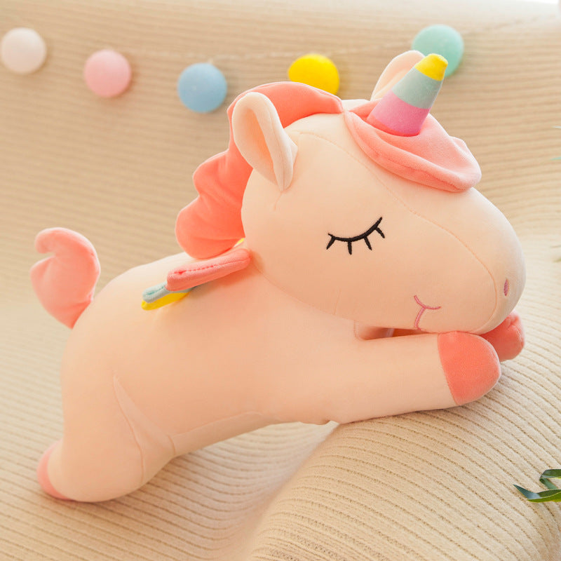 Winged Rainbow Unicorn Plush