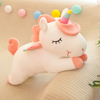 Winged Rainbow Unicorn Plush