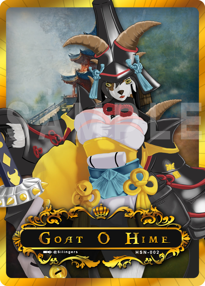 Goat O Hime Holographic Trading Card