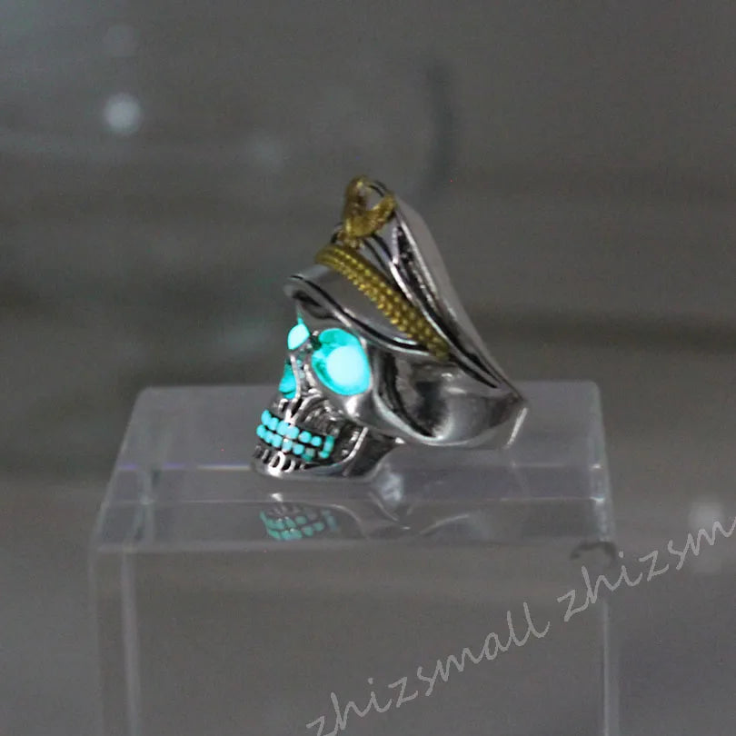 Admiral Skull Glow in the Dark Ring