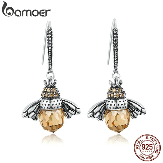 Bee Drop Earrings