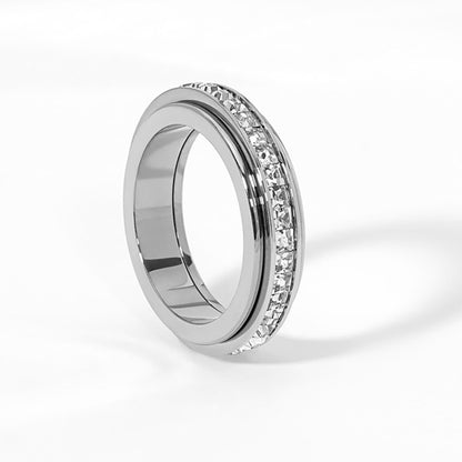 Full Circle Zircon Rotatable Ring