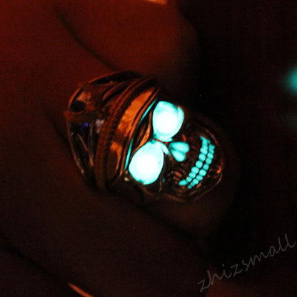 Admiral Skull Glow in the Dark Ring