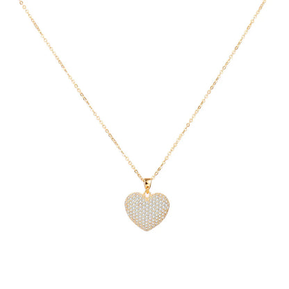 3D Sparkle Heart Necklace