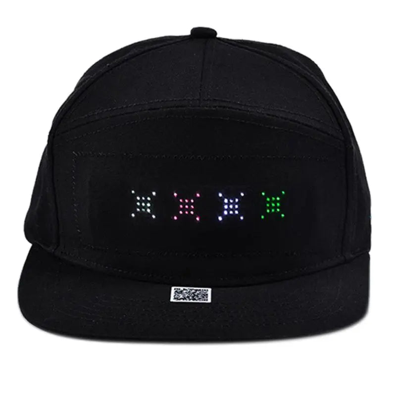 LED Bluetooth Message Display Snapback Cap