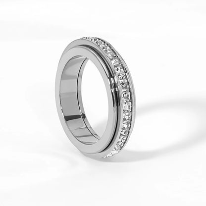 Full Circle Zircon Rotatable Ring