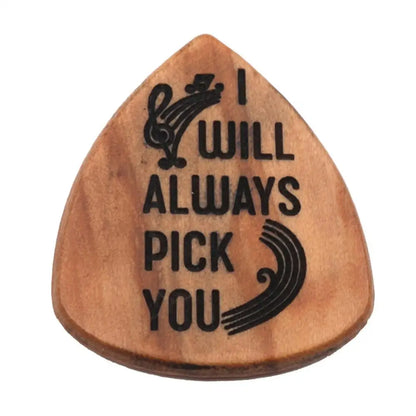 "To My Man" 3Pcs Wood Guitar Picks with Box