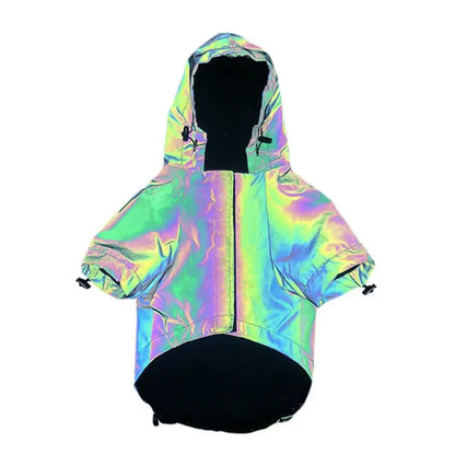 Pet Clothes Flashy Dog Hoodie W Reflective Material