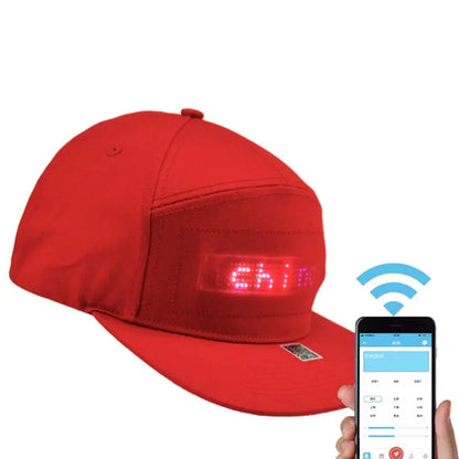 LED Bluetooth Message Display Snapback Cap