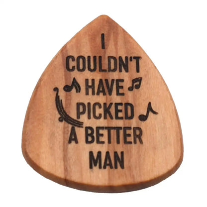 "To My Man" 3Pcs Wood Guitar Picks with Box