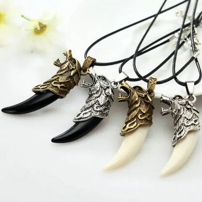 Resin Wolf Tooth Necklace