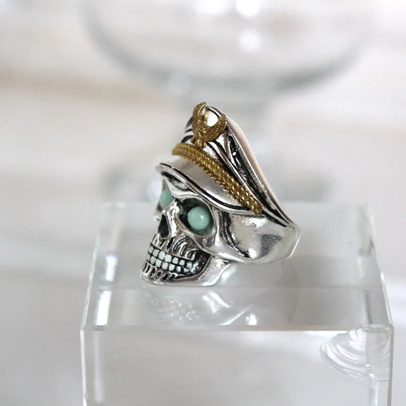 Admiral Skull Glow in the Dark Ring