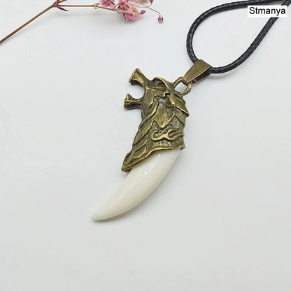 Resin Wolf Tooth Necklace