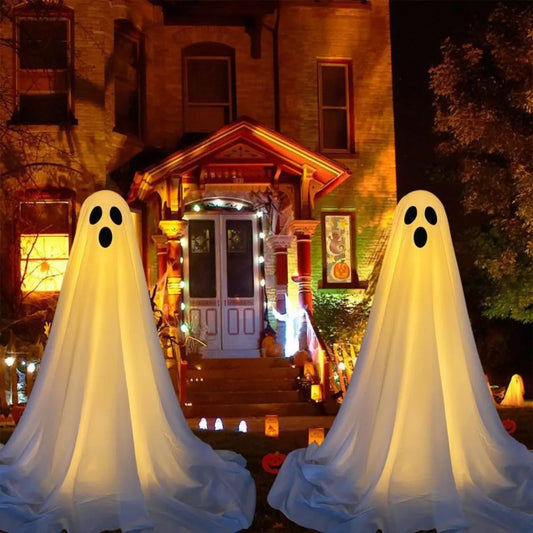 Front Porch Ghost Decoration With LED