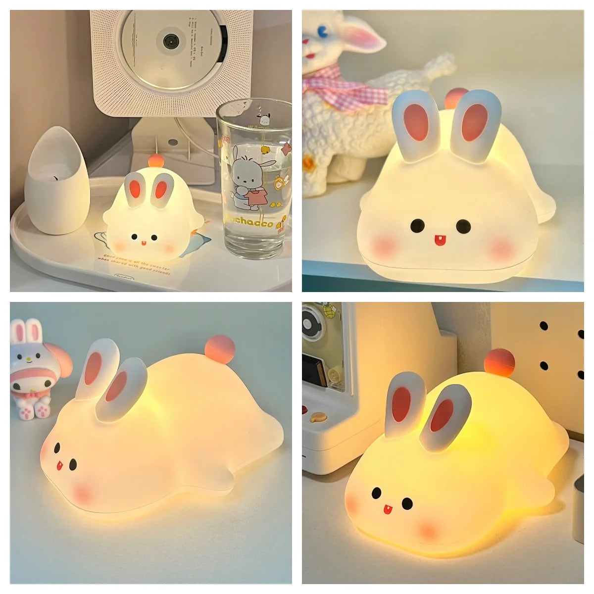 Glow Rabbit USB Rechargeable Silicone Light