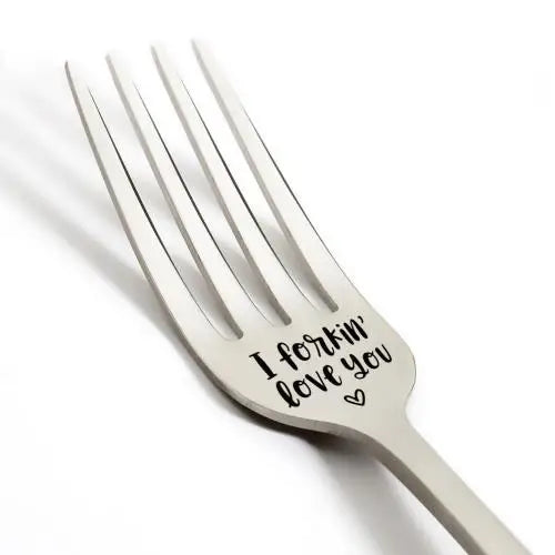 Special Fork Stainless Steel (Assorted Messages)