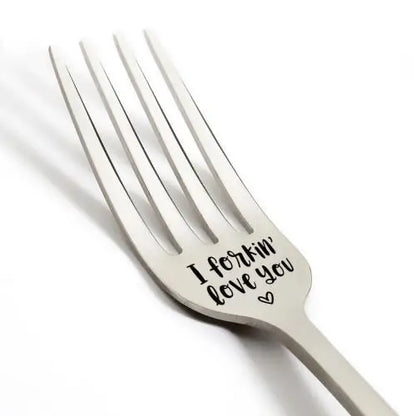Special Fork Stainless Steel (Assorted Messages)