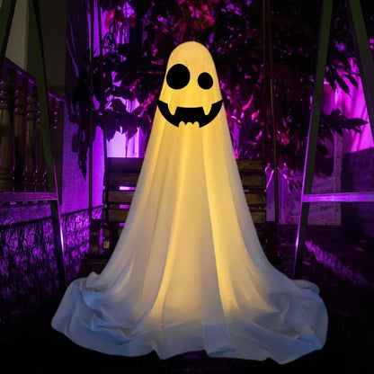 Front Porch Ghost Decoration With LED