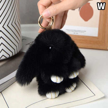 Furry Rabbit Keychain 15cm