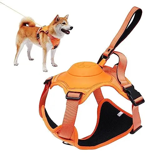 Dog Harness & Retractable Leash. All-in-One Anti-Twist Set.