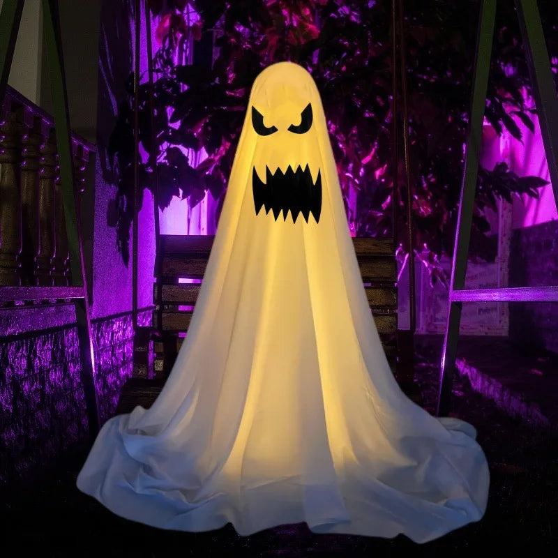 Front Porch Ghost Decoration With LED